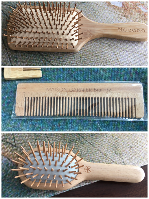 laser etching on a bamboo comb